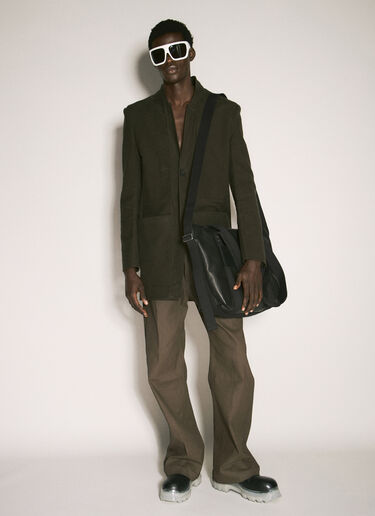 Rick Owens 皮革拉杆托特包  黑 ric0157036