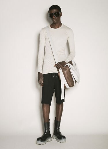 Rick Owens 가죽 트롤리 토트백  브라운 ric0157037