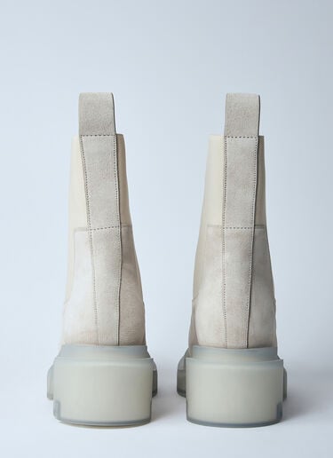 Beatle Bogun Suede Boots Rick Owens Beatle Bogun Suede Boots Beige ric0159041