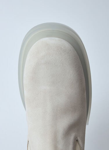 Beatle Bogun Suede Boots Rick Owens Beatle Bogun Suede Boots Beige ric0159041