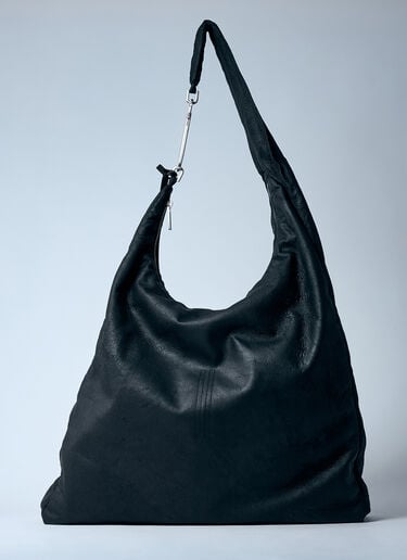 Suede Gemini Shoulder Bag Rick Owens Suede Gemini Shoulder Bag Black ric0159059