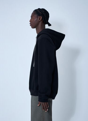 Rick Owens Cotton Hooded Sweatshirt Black ric0161008