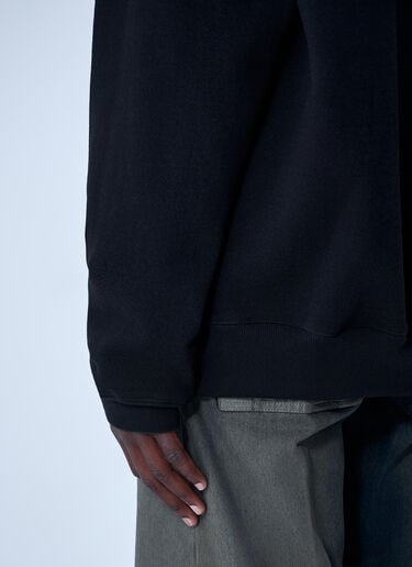 Rick Owens Cotton Hooded Sweatshirt Black ric0161008