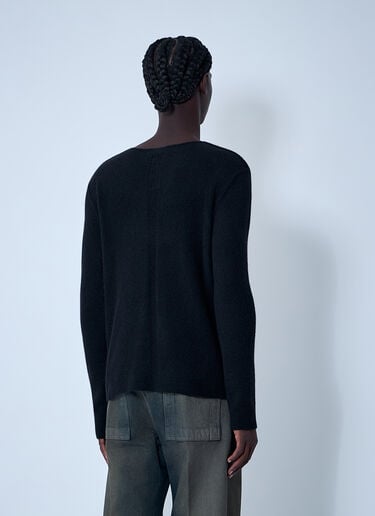 Rick Owens Wool-Blend Knit Top Black ric0161010