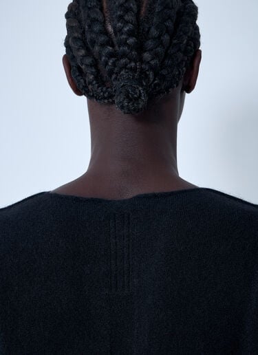 Rick Owens Wool-Blend Knit Top Black ric0161010