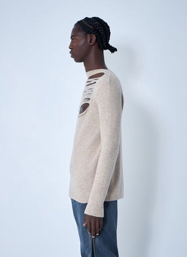 Rick Owens Wool-Blend Knit Top Charcoal ric0161011