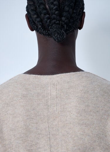 Rick Owens Wool-Blend Knit Top Charcoal ric0161011
