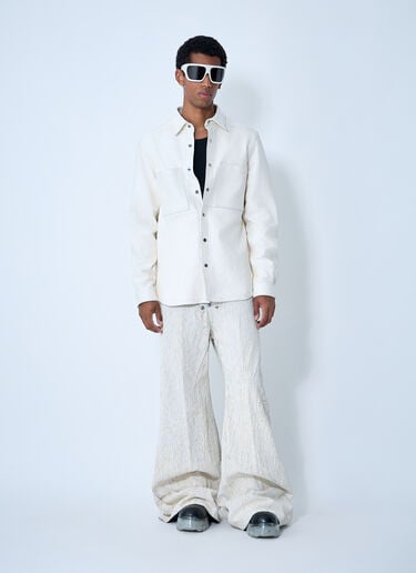 가죽 셔츠 Rick Owens 가죽 셔츠 화이트 ric0161012
