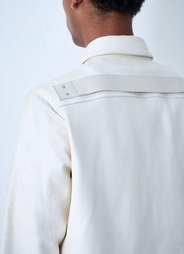 가죽 셔츠 Rick Owens 가죽 셔츠 화이트 ric0161012