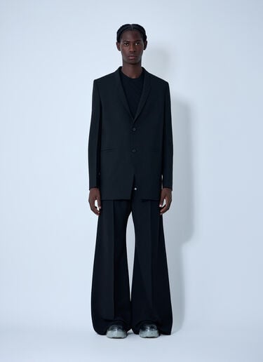 Rick Owens Single-Breasted Blazer Black ric0161019