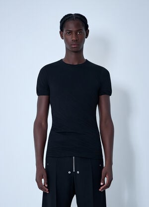 Rick Owens Cotton Short Sleeve T-Shirt Black ric0161020