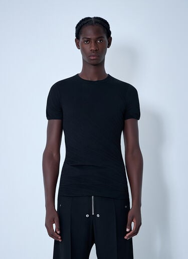 Rick Owens Cotton Short Sleeve T-Shirt Black ric0161020