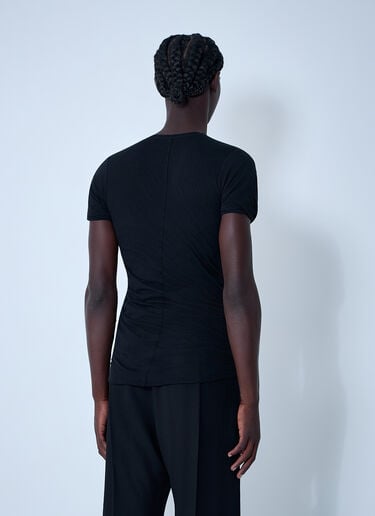 Rick Owens Cotton Short Sleeve T-Shirt Black ric0161020
