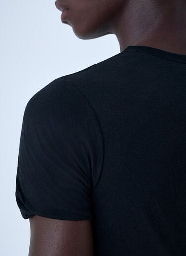 Rick Owens Cotton Short Sleeve T-Shirt Black ric0161020