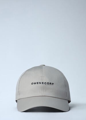 Rick Owens Logo Motif Baseball Cap White ric0161037