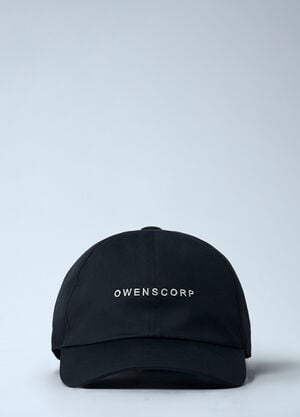 Rick Owens Logo Motif Baseball Cap Black ric0161038
