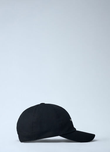 Rick Owens Logo Motif Baseball Cap Black ric0161038
