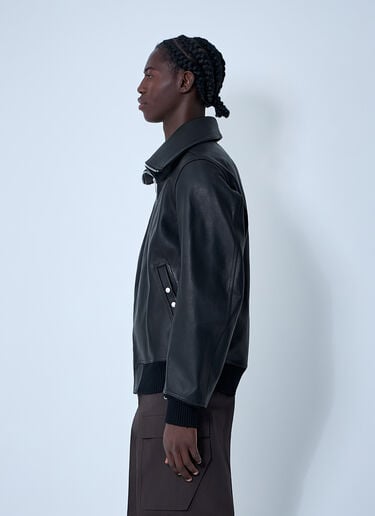 Leather Bomber Jacket Rick Owens Leather Bomber Jacket Black ric0162001