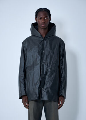 Rick Owens Woven Hooded Jacket Black ric0162004