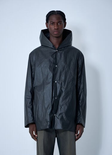 Rick Owens Woven Hooded Jacket Black ric0162004