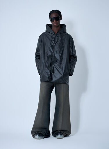 Rick Owens Woven Hooded Jacket Black ric0162004