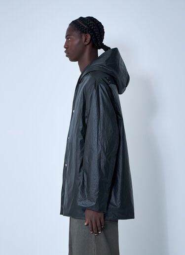 Rick Owens Woven Hooded Jacket Black ric0162004