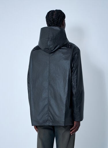 Rick Owens Woven Hooded Jacket Black ric0162004