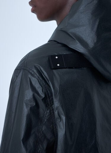 Rick Owens Woven Hooded Jacket Black ric0162004