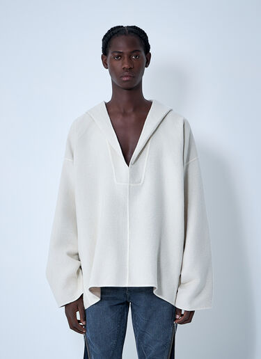 Kaftan Sweater Rick Owens Kaftan Sweater White ric0162008