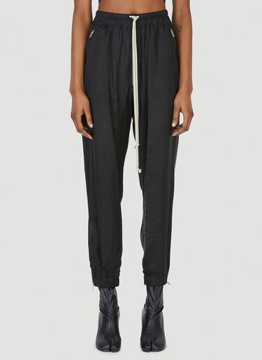 Tapered Track Pants Rick Owens Tapered Track Pants Black ric0247023