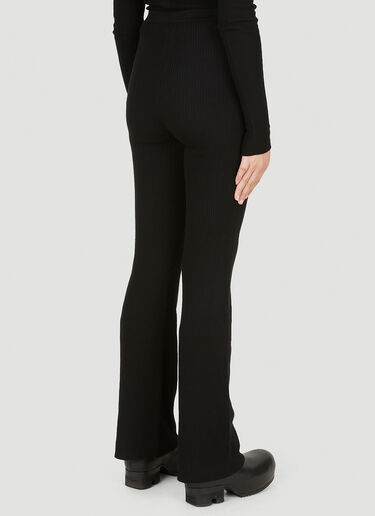 Rick Owens 罗纹针织长裤 黑 ric0249024