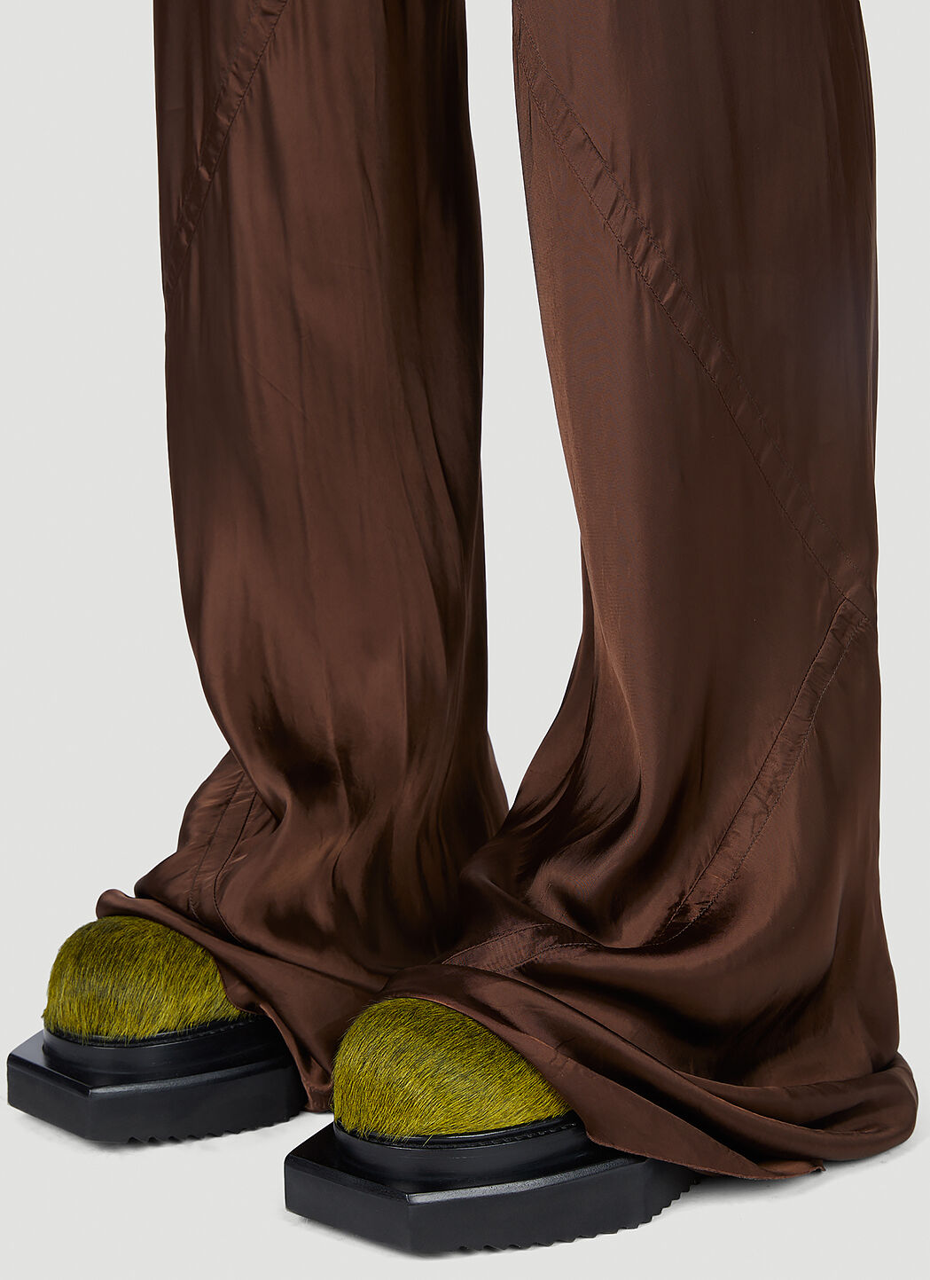 Rick Owens Women's' Bias Cut Satin Pants in Brown | LN-CC®