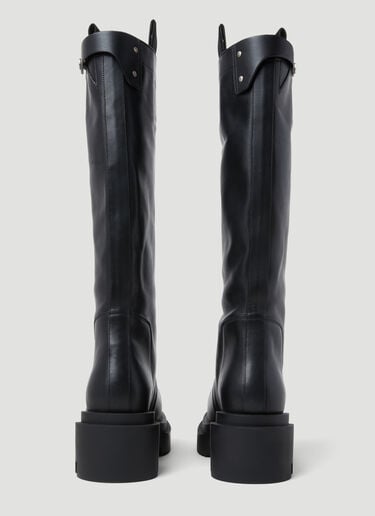 Rick Owens 套穿 Bogun 皮靴 黑 ric0253033