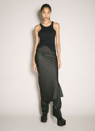 Rick Owens 바이어스 새틴 스커트  브라운 ric0257004