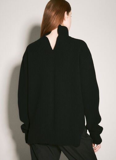 Rick Owens 피셔맨 울 스웨터 블랙 ric0257015