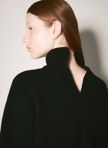 Rick Owens 피셔맨 울 스웨터 블랙 ric0257015
