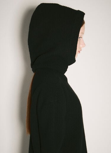 Wool Knit Balaclava Rick Owens Wool Knit Balaclava Black ric0257016