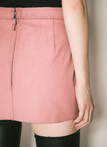 Coated Mini Skirt Rick Owens Coated Mini Skirt Pink ric0258005
