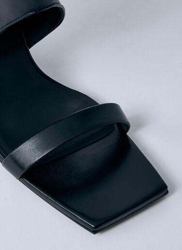 Rick Owens 双翼坡跟皮革凉鞋 黑色 ric0259018