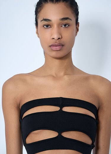 Distressed Bustier Top Rick Owens Distressed Bustier Top Black ric0260007
