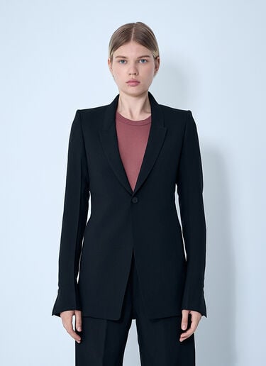 Extreme Soft Single-Breasted Blazer Rick Owens Extreme Soft Single-Breasted Blazer Black ric0261001