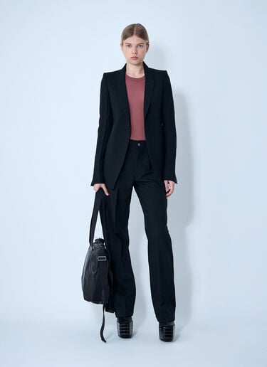 Extreme Soft Single-Breasted Blazer Rick Owens Extreme Soft Single-Breasted Blazer Black ric0261001