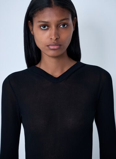 Rick Owens Hooded T-Shirt Black ric0261011