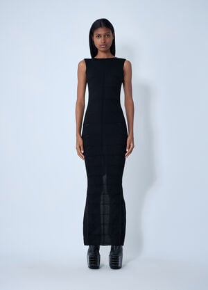 Rick Owens Tank Maxi Dress Black ric0261015
