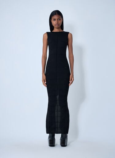 Rick Owens Tank Maxi Dress Black ric0261015