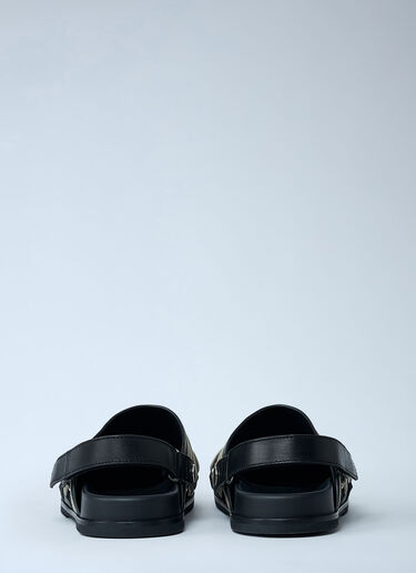 Megalace Leather Mules Rick Owens Megalace Leather Mules Black ric0261022