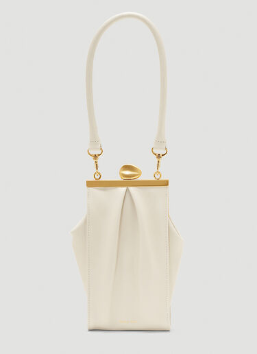 Pebble Purse Short Bag Reike Nen Pebble Purse Short Bag White rkn0243006