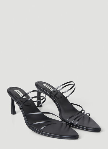 Five Strap Heeled Sandals Reike Nen Five Strap Heeled Sandals Black rkn0248004
