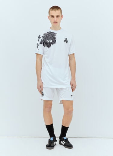 Logo Print Jersey T-Shirt Y-3 x Real Madrid Logo Print Jersey T-Shirt White rma0156016