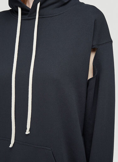 Rick Owens X Champion Jumbo Hooded Sweatshirt Black roc0244005